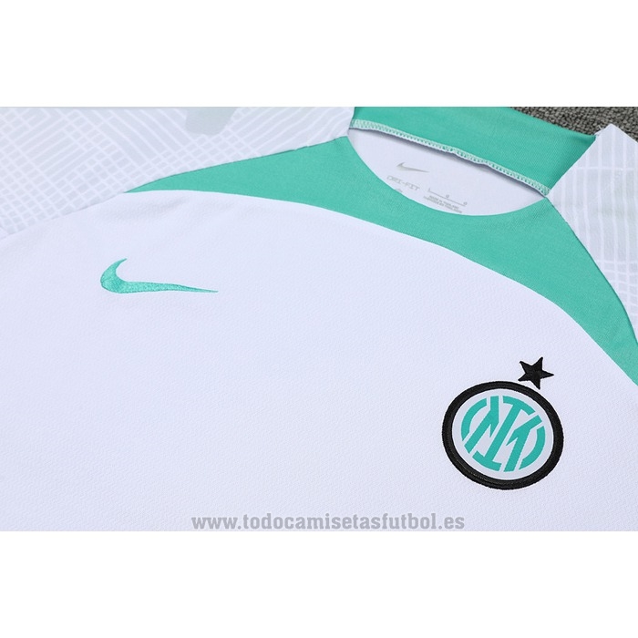 Chandal del Inter Milan Manga Corta 2022-2023 Blanco - Pantalon Corto
